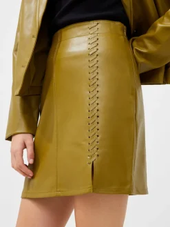 Crolenda PU Mini Skirt