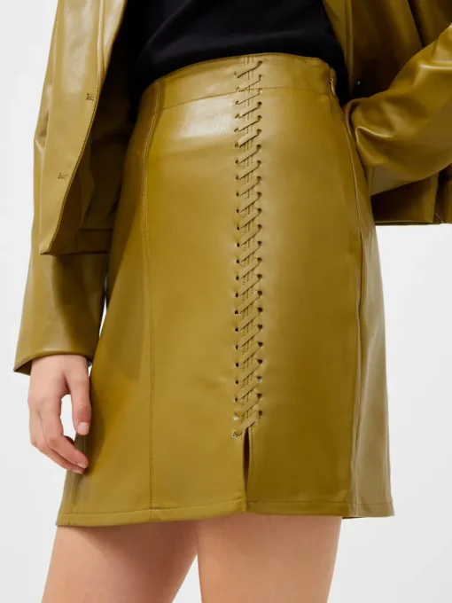 Crolenda PU Mini Skirt