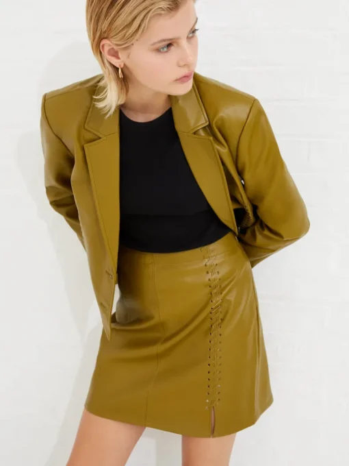Crolenda PU Mini Skirt