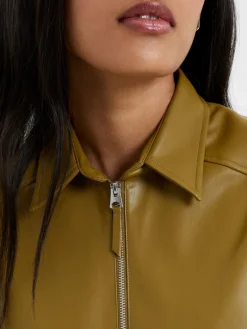 Crolenda PU Popover Shirt