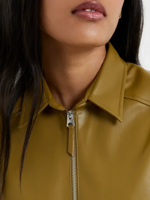 Crolenda PU Popover Shirt
