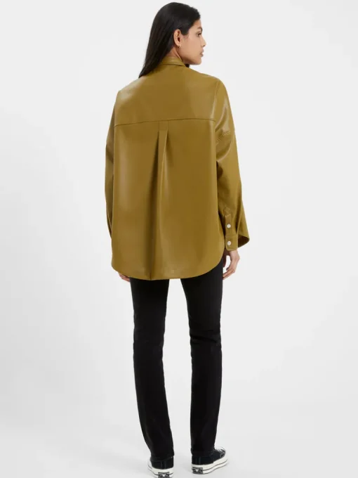 Crolenda PU Popover Shirt