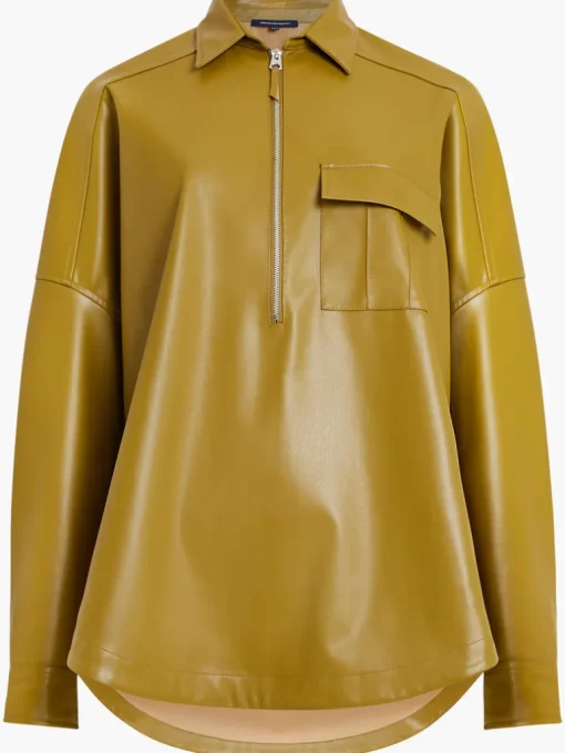Crolenda PU Popover Shirt