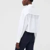 Crystal Alissa Cropped Cotton Shirt
