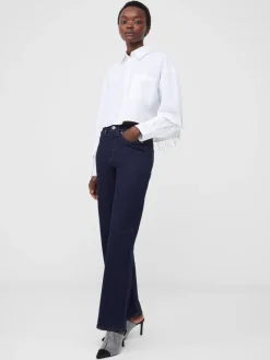Crystal Alissa Cropped Cotton Shirt