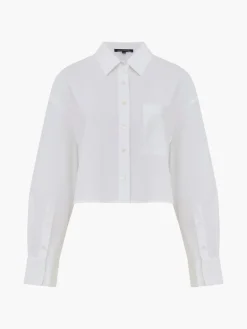 Crystal Alissa Cropped Cotton Shirt