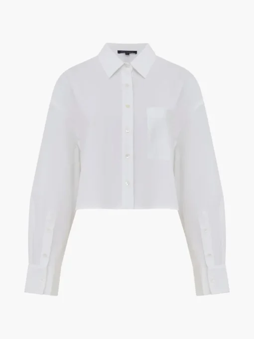 Crystal Alissa Cropped Cotton Shirt