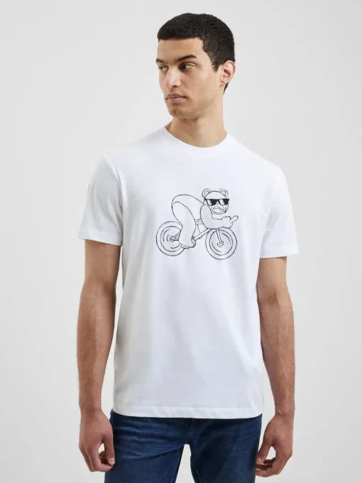 Cycling Rude Bear Organic T-Shirt