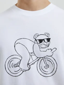 Cycling Rude Bear Organic T-Shirt
