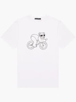 Cycling Rude Bear Organic T-Shirt