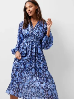 Cynthia Fauna Midi Dress