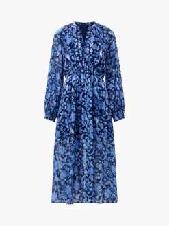 Cynthia Fauna Midi Dress