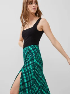 Dani Eco Check Delphine Midi Skirt