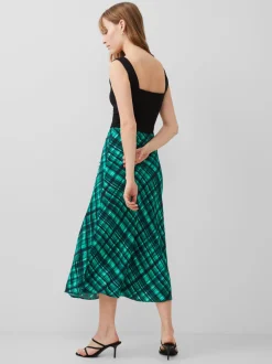Dani Eco Check Delphine Midi Skirt