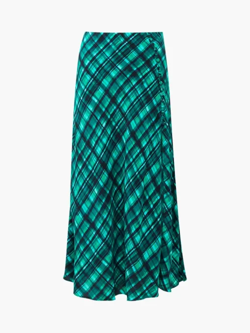 Dani Eco Check Delphine Midi Skirt