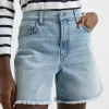 Denim Stretch Boyfriend Shorts