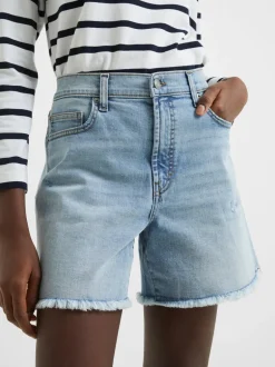 Denim Stretch Boyfriend Shorts