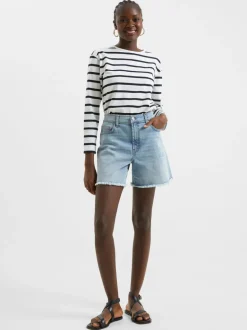 Denim Stretch Boyfriend Shorts