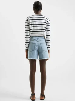 Denim Stretch Boyfriend Shorts