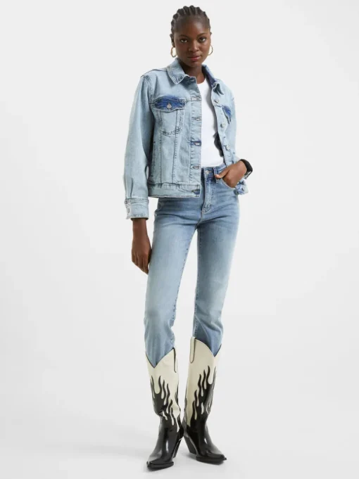 Denim Stretch Trucker Jacket