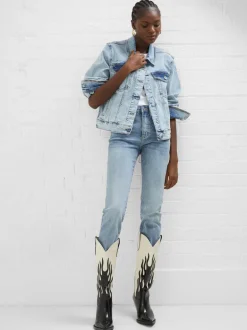 Denim Stretch Trucker Jacket