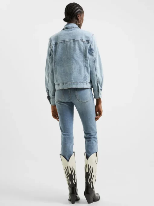 Denim Stretch Trucker Jacket