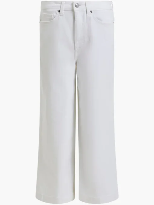 Denim Stretch White Culottes