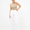 Denim Stretch Wide Leg Jeans
