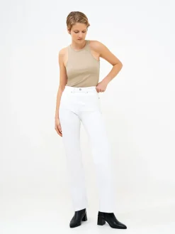 Denim Stretch Wide Leg Jeans