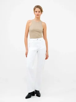Denim Stretch Wide Leg Jeans