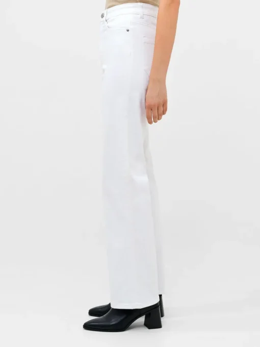 Denim Stretch Wide Leg Jeans