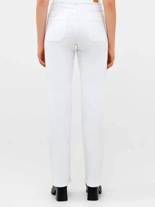 Denim Stretch Wide Leg Jeans