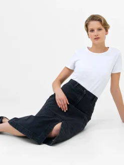 Denver Denim Midi Skirt