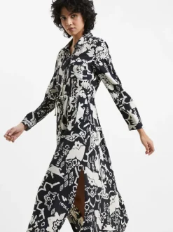Deon Eco Delphine Drape Shirt Dress