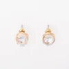 Diamante Huggie Stud Earrings