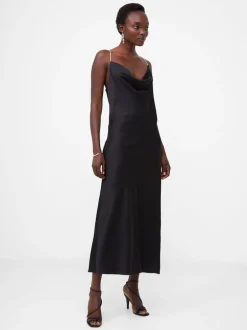 Diamante Strap Slip Dress