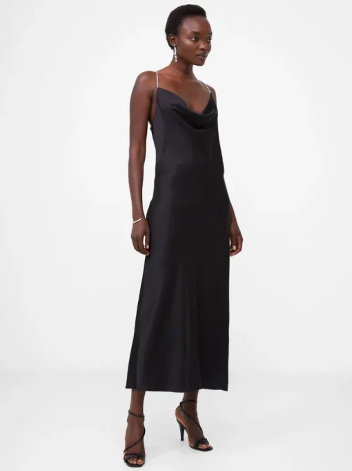 Diamante Strap Slip Dress