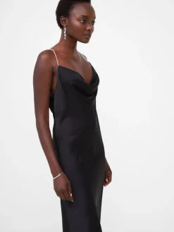Diamante Strap Slip Dress