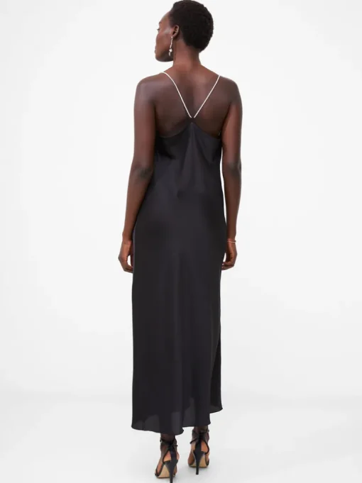 Diamante Strap Slip Dress