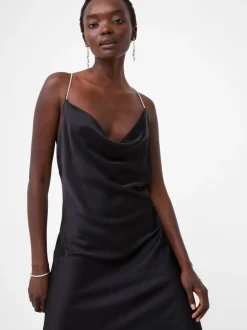 Diamante Strap Slip Dress