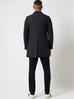 Double Breasted Herringbone Overcoat