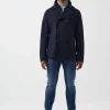 Double Breasted Layered Pea Coat