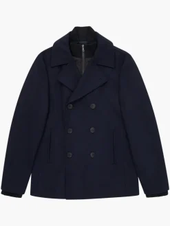 Double Breasted Layered Pea Coat