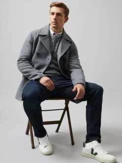 Double Breasted Peacoat