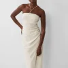 Echo Crepe Halterneck Midi Dress
