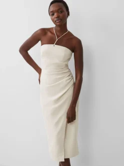 Echo Crepe Halterneck Midi Dress