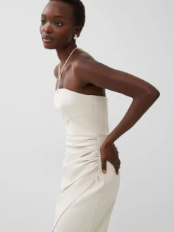 Echo Crepe Halterneck Midi Dress