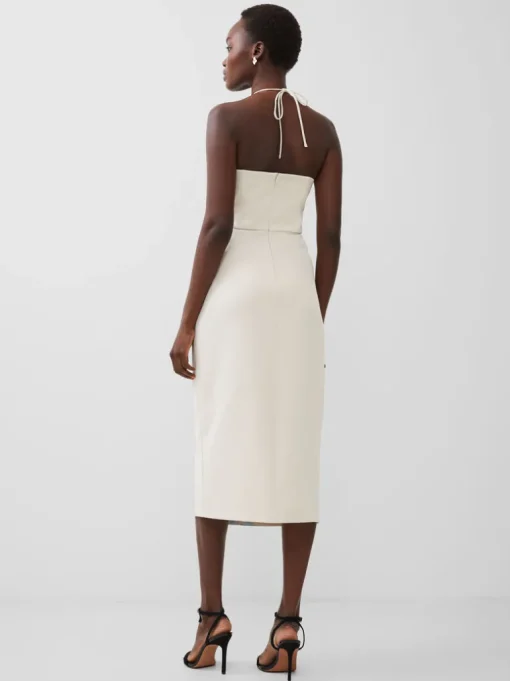 Echo Crepe Halterneck Midi Dress
