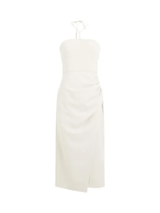 Echo Crepe Halterneck Midi Dress