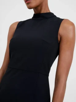 Echo Crepe Mock Neck Dress